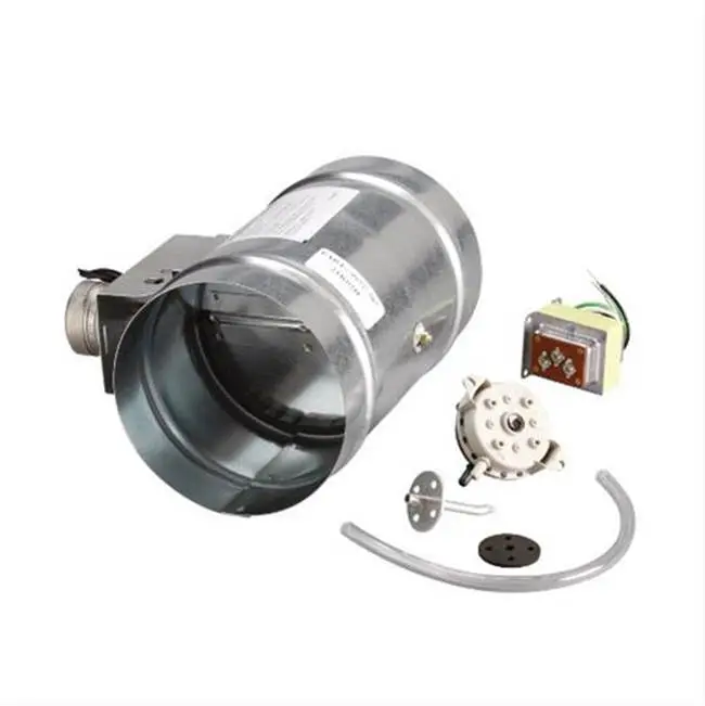 8-Inch Universal Automatic Make-Up Air Damper With Pressure Sensor Kit