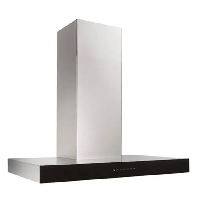 ISPIRA CHIMNEY 30" 600 CFM SS Black Glass