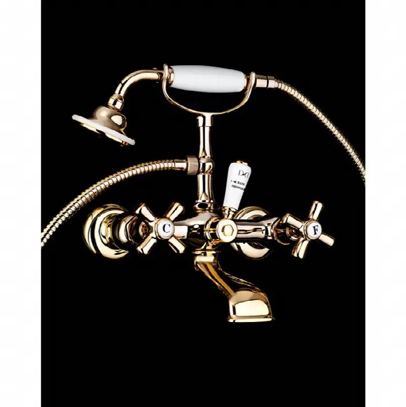 Bath Shower Mixer - Wall Mounted With Hose And Handset