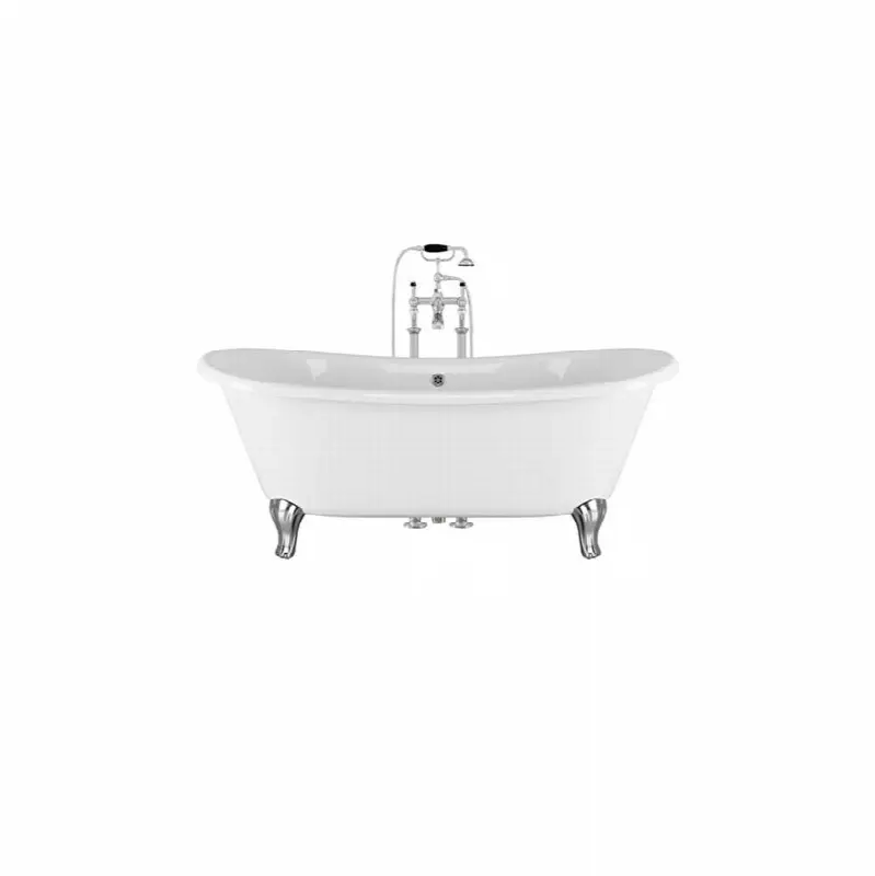 Cast Iron Bathtub Without Tap Holes, Primed For Final Enameling