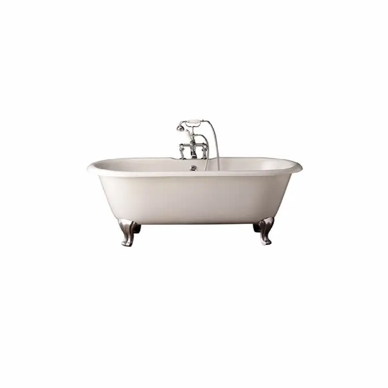Cast Iron Bathtub Without Tap Holes, Primed For Final Enameling