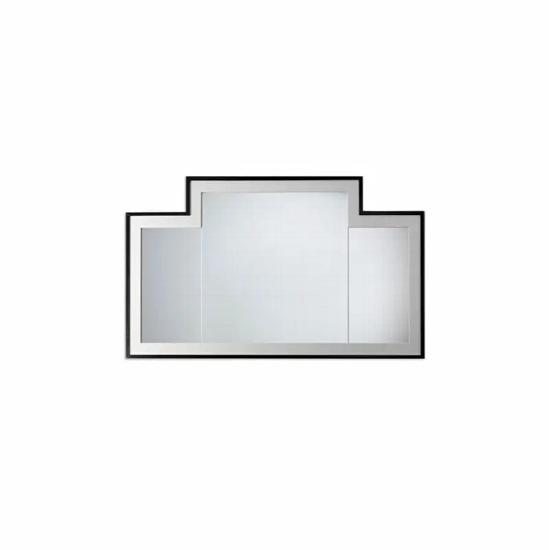 Vogue 1 Mirror In Deep Black Lacquered Wood