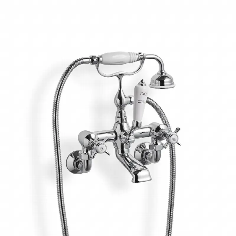 Bath Shower Mixer - Wall Mounted With Hose And Handset