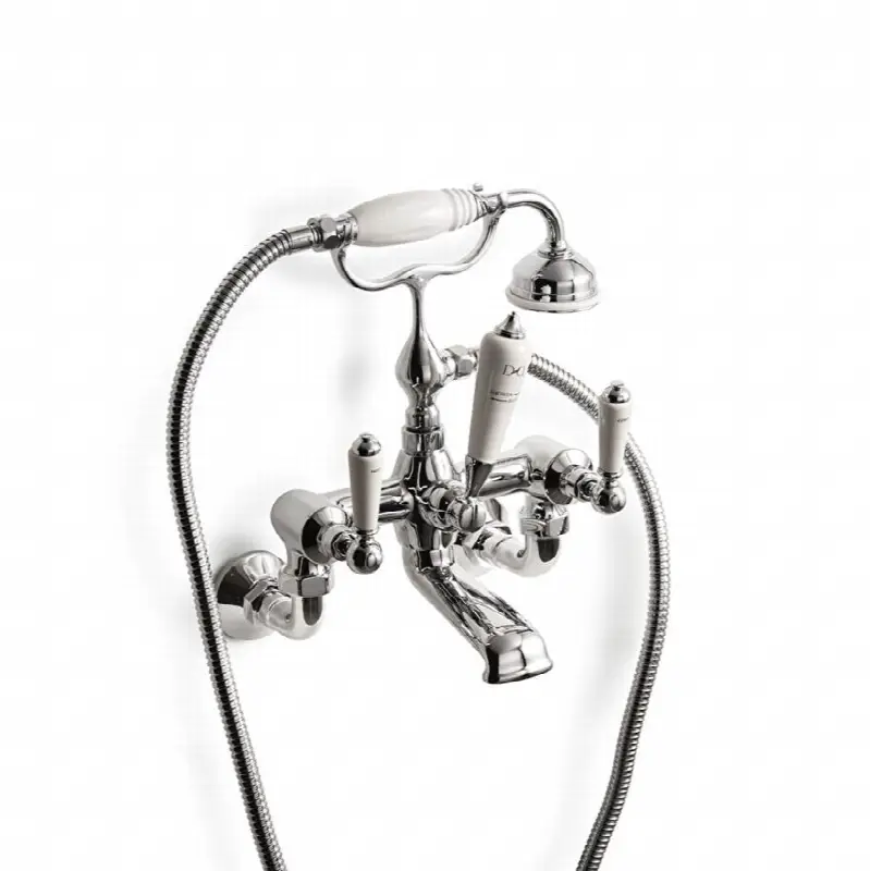 Bath Shower Mixer - Wall Mounted With Hose And Handset