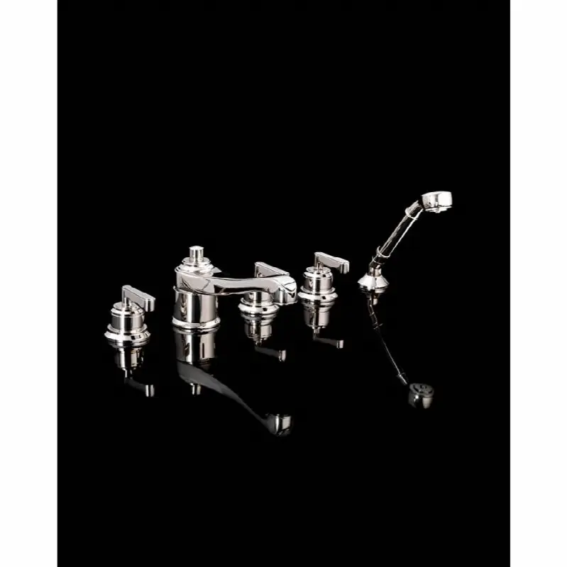 5-Hole Bathtub Mixer With Diverter And Hand Shower