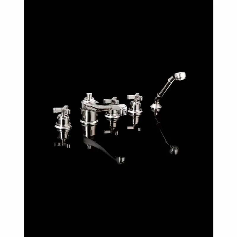 5-Hole Bathtub Mixer With Diverter And Hand Shower