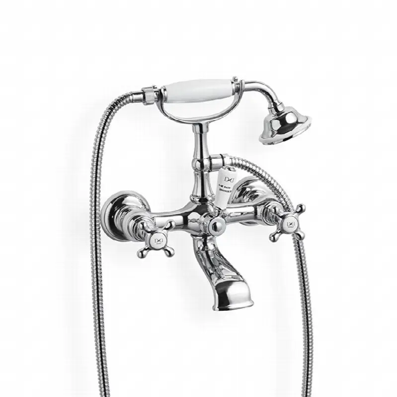 Austin - Bath Shower Mixer - Wall Mounted With Hose And Handset - Antique Copper
