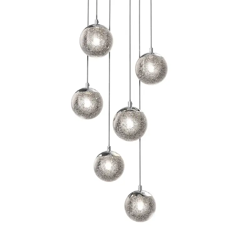 6-Light Round LED Pendant