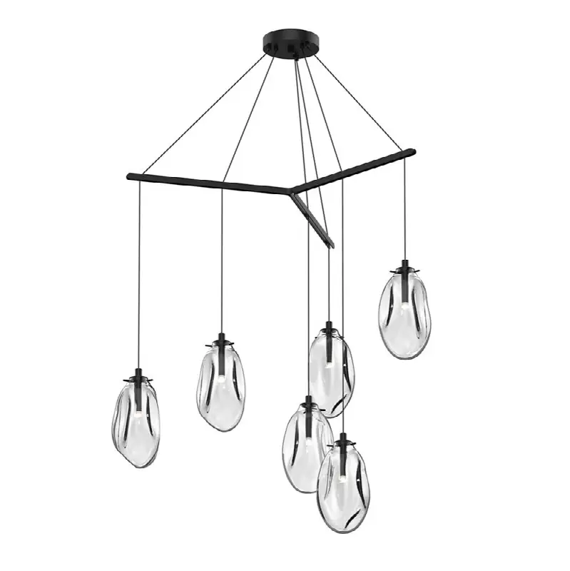 6-Light Tri-Spreader LED Pendant