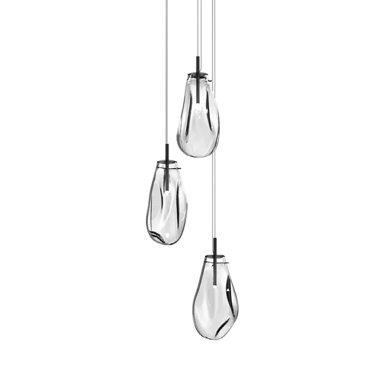 Large 3-Light Round LED Pendant