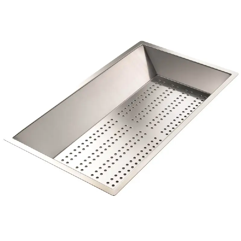 St.Steel Drilled Bowl Mm 215X380