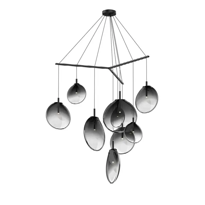 9-Light Tri-Spreader LED Pendant
