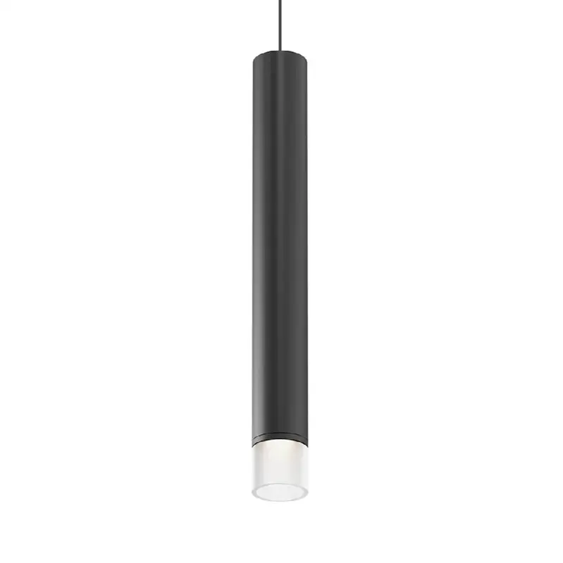 2" Tall LED Pendant w/Etched Glass Trim and 25 Degrees Narrow Flood Lens