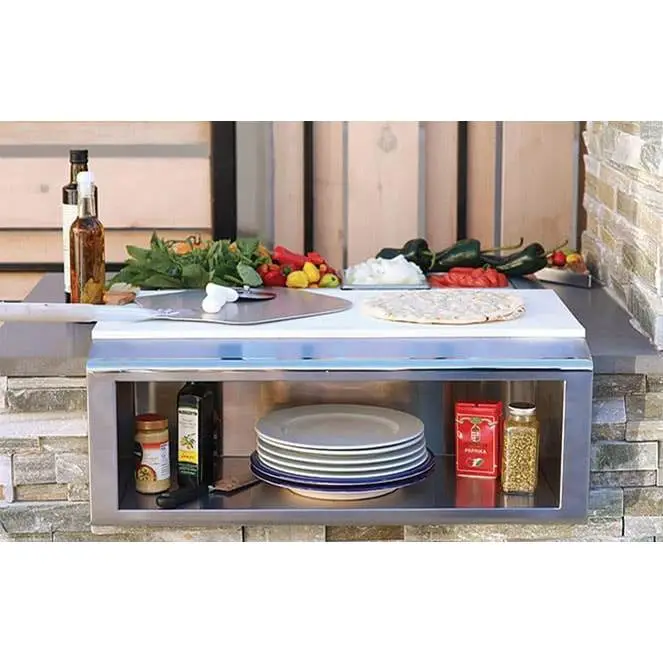 30" Plate & Garnish Rail w/ Food Pans