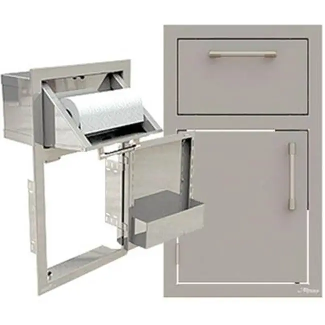 17" Towel Holder w/ Door Open Left