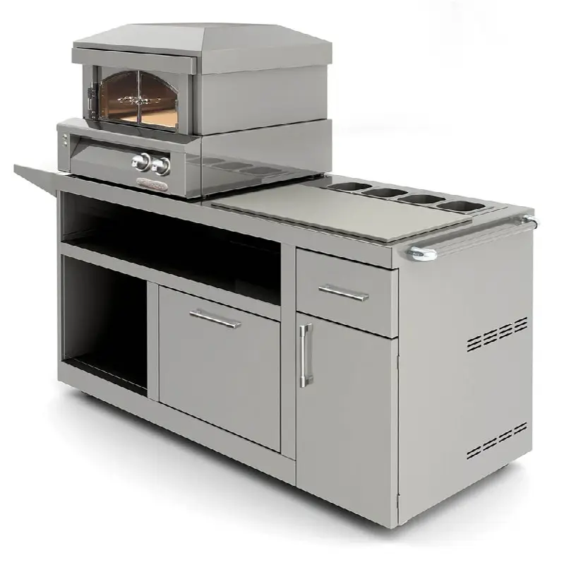 30" Deluxe Pizza Oven Prep Cart