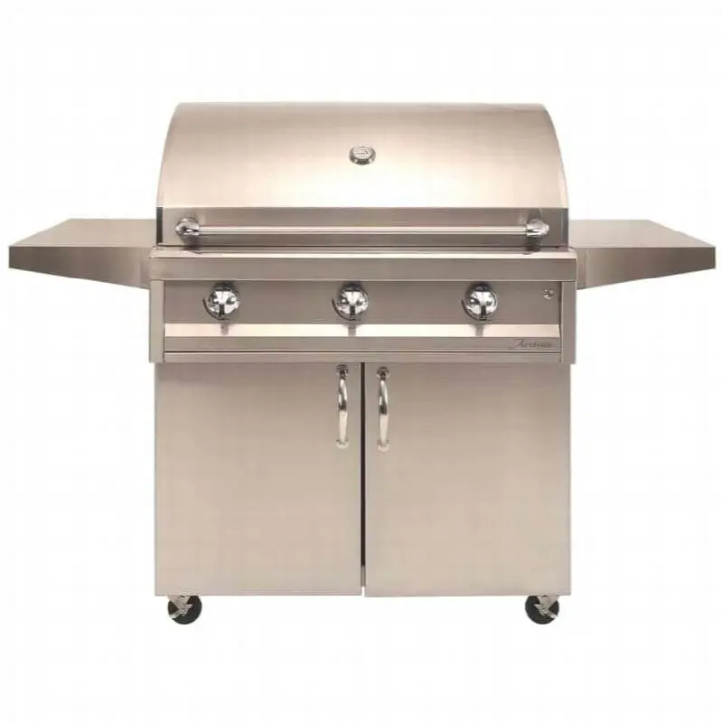 36" 3 Burner - No Rotisserie / No Light and Cart