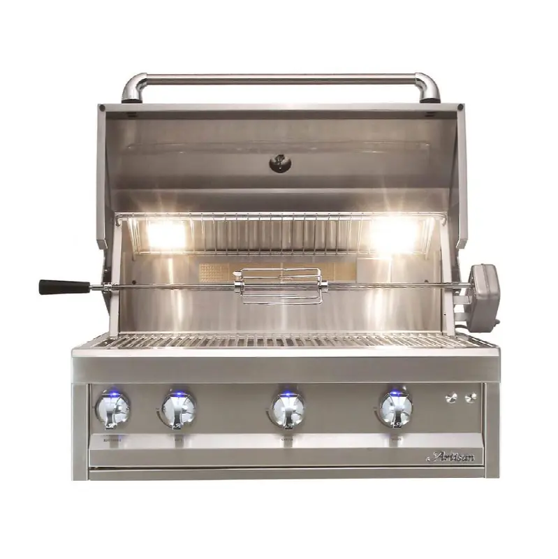 32" 3 Burner With Rotisserie and Light