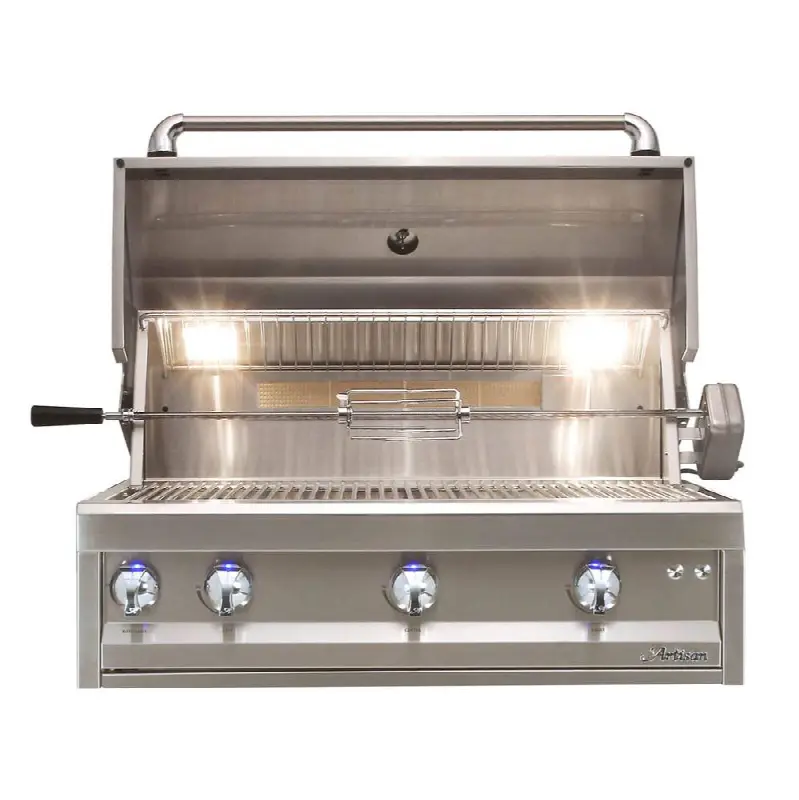 36" 3 Burner With Rotisserie and Light