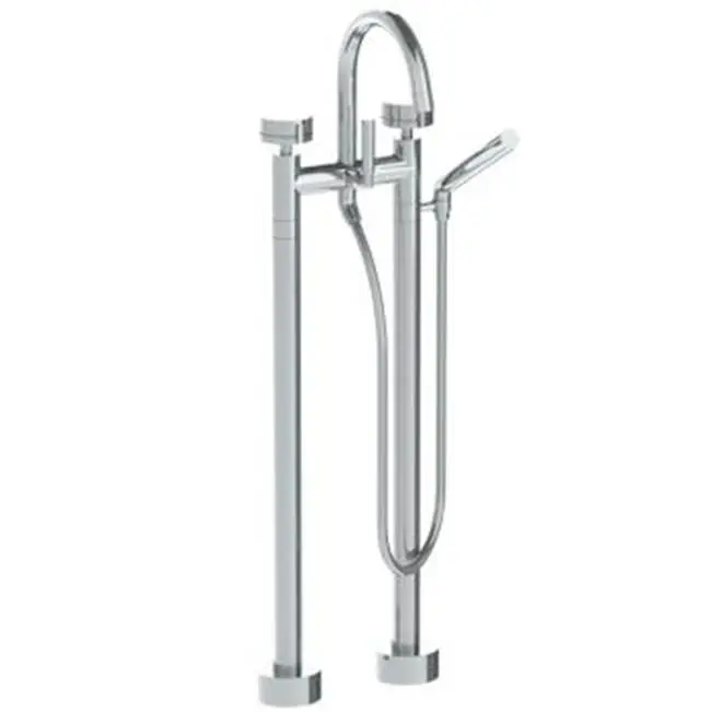 Floor Standing Bath Set With Slim Hand Shower