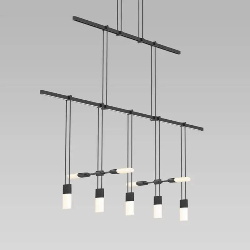 36" 2-Tier Linear with Etched Chiclet Luminaire Combo