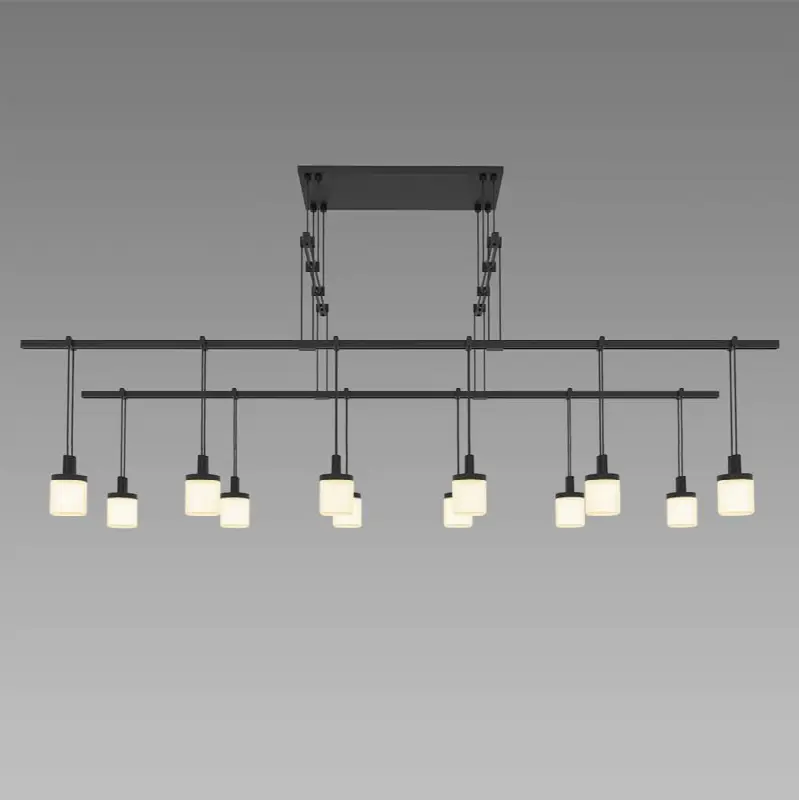 48" 2-Tier Tandem with Drum Luminaires