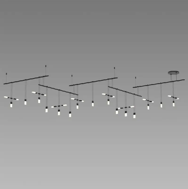 36" 5-Bar Zig Zag with Etched Chiclet Luminaire Combo