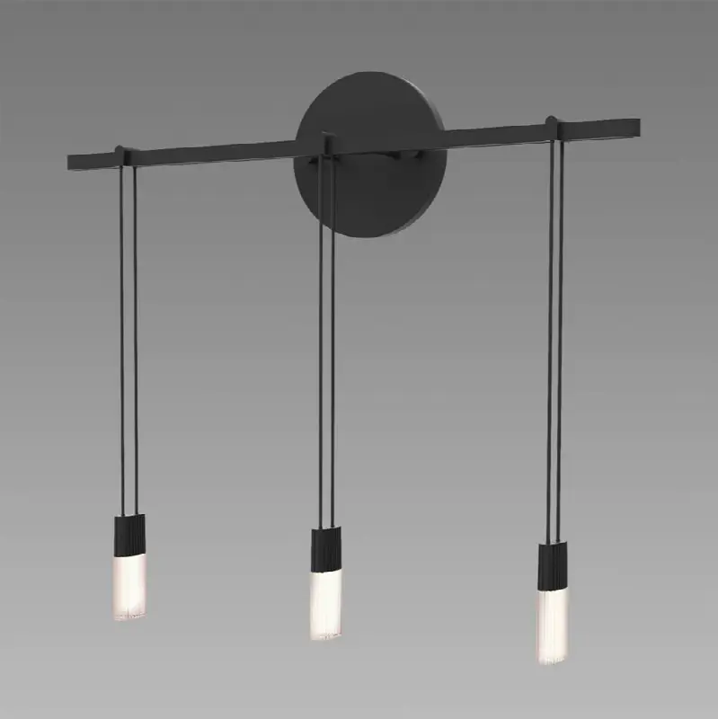 18" Even Bar Sconce with Crystal Chiclet Luminaires