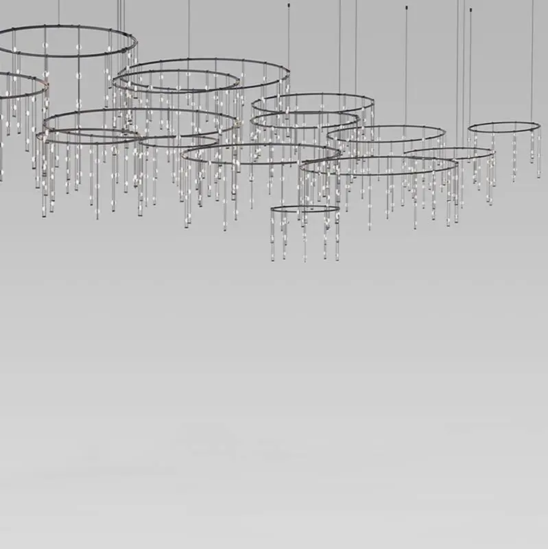 Offset Ring Horizontal Matrix with Ladder Light Luminaires