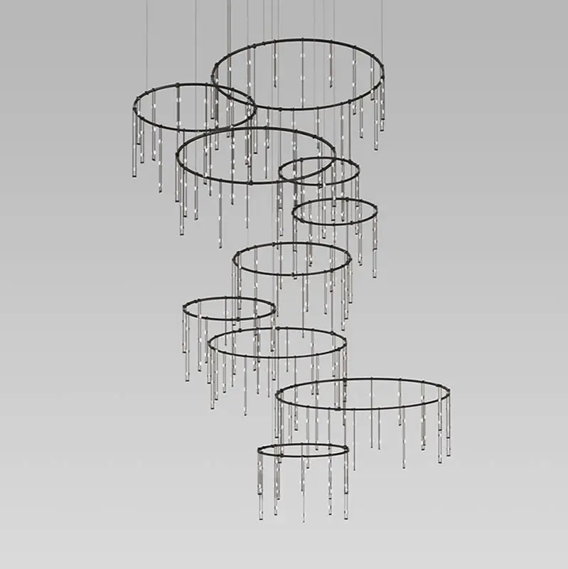 Offset Ring Vertical Matrix with Ladder Light Luminaires