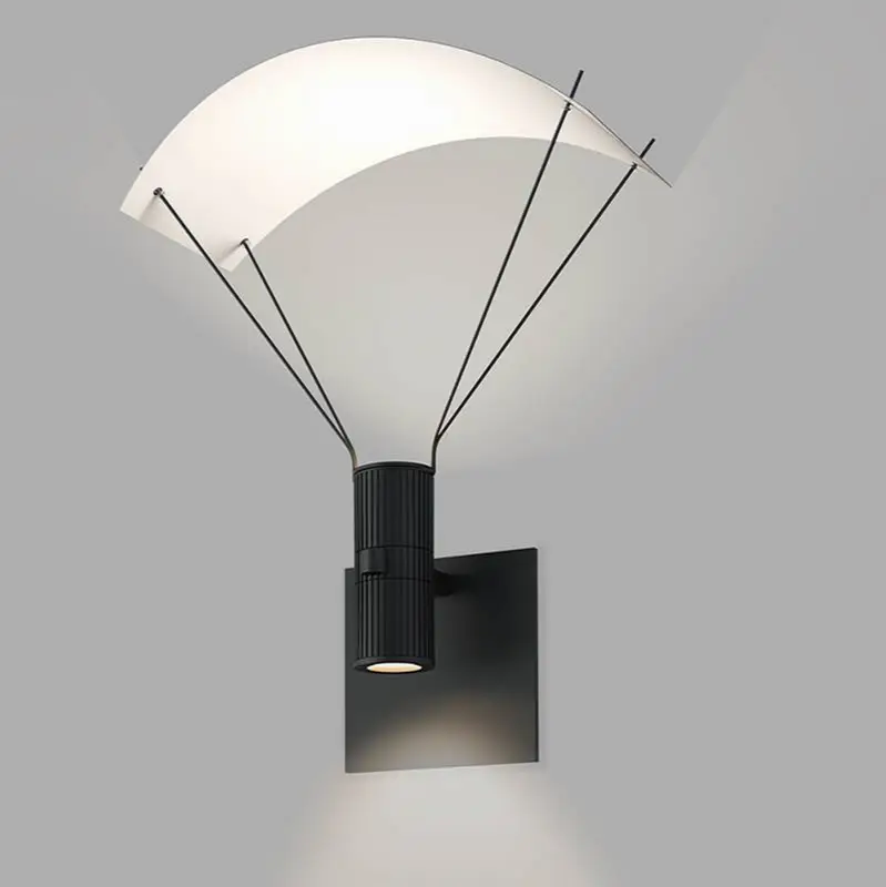 Standard Single Sconce with Bar-Mounted Duplex Cylinders w/Flood Lens & Parachute Reflector