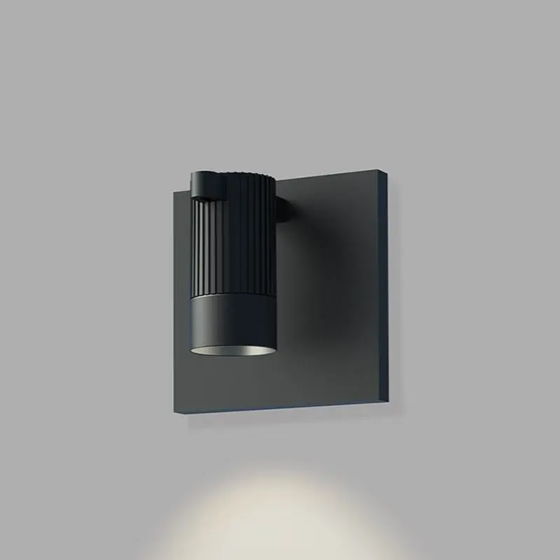 Standard Single Sconce with Bar-Mounted Single Cylinder w/Snoot Flood Lens