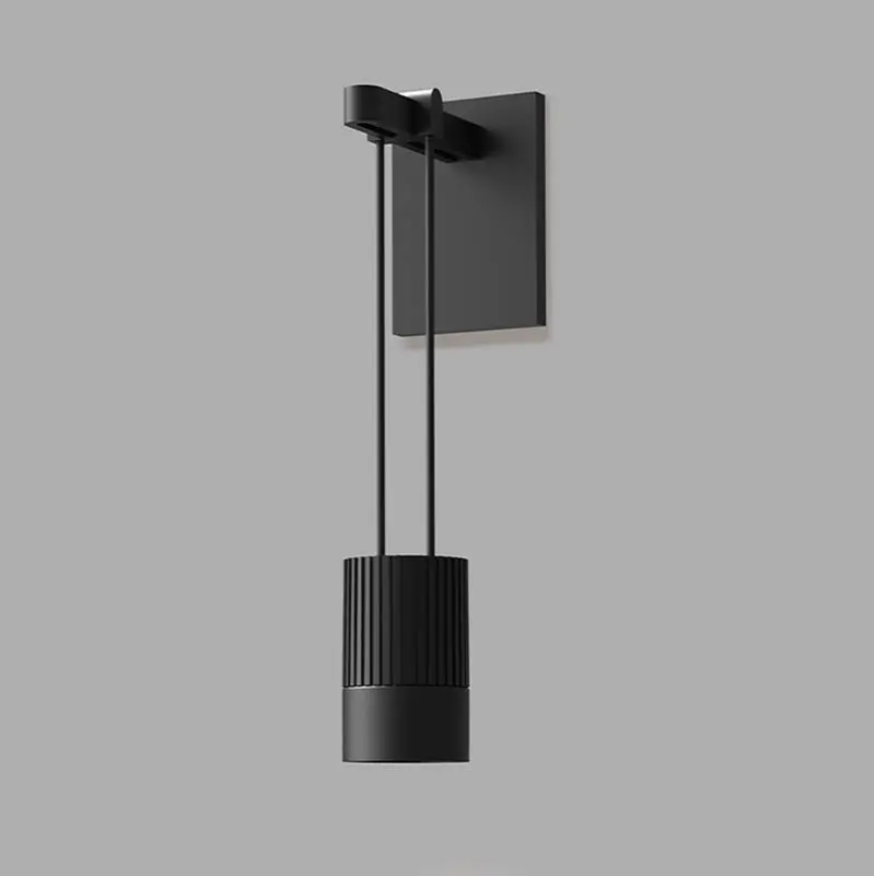 Mini Single Sconce with Suspended Cylinder w/Snoot Flood Lens