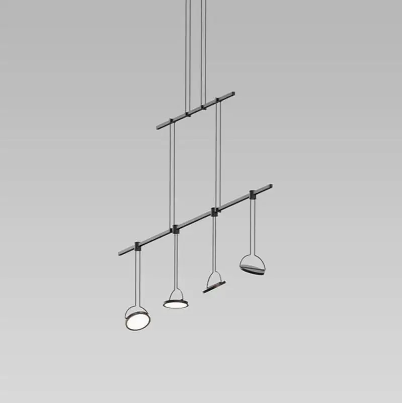 48" 2-Tier Linear with Light Guide Disk Luminaires