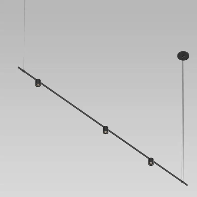 96" 1-Tier Linear with Power Precise Direct Mount Cylinder Luminaires
