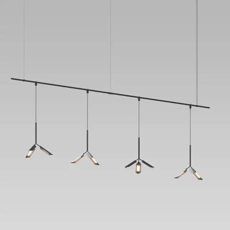 48" 1-Tier Linear with Leaf Luminaires