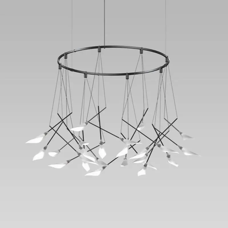 32" Single Ring with 18" Calla Luminaires