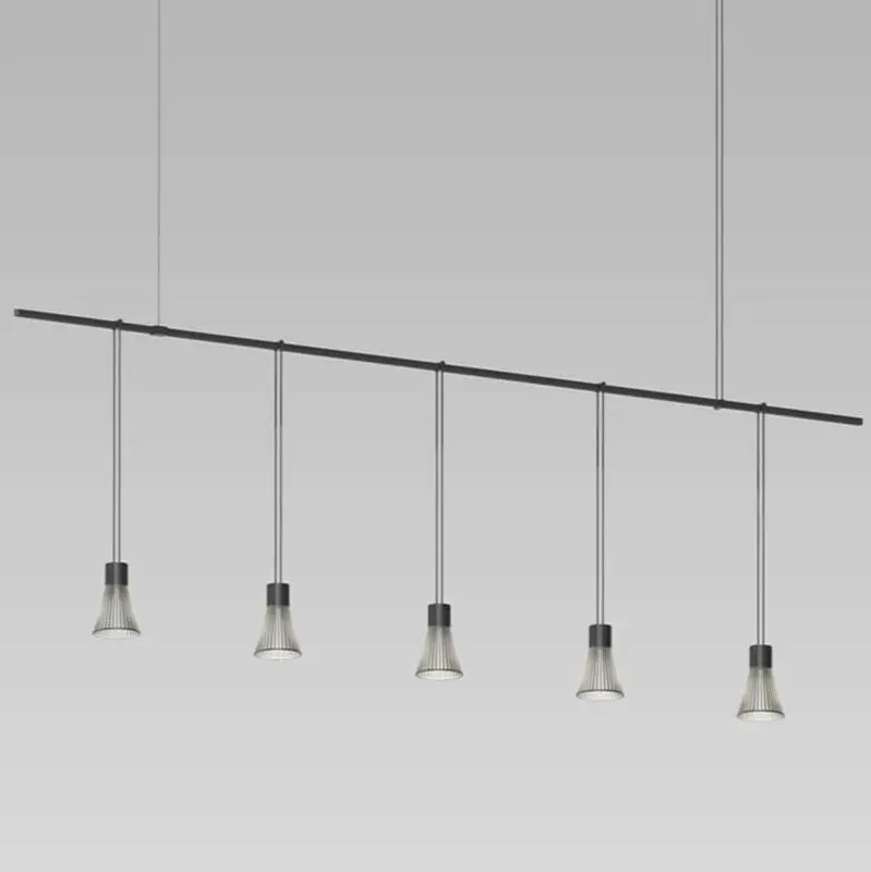 72" 1-Tier Linear with Precise Suspended Cylinders w/Parasol Shades