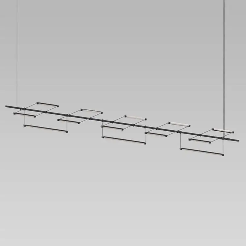 96" 1-Tier Linear with 9" Linear Rotational Luminaires