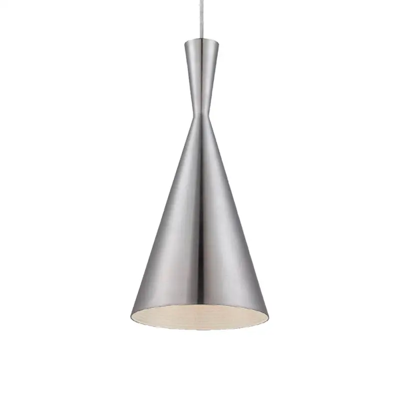 Bronx, Pendant, 16", Brushed Nickel, Nickel Aluminum