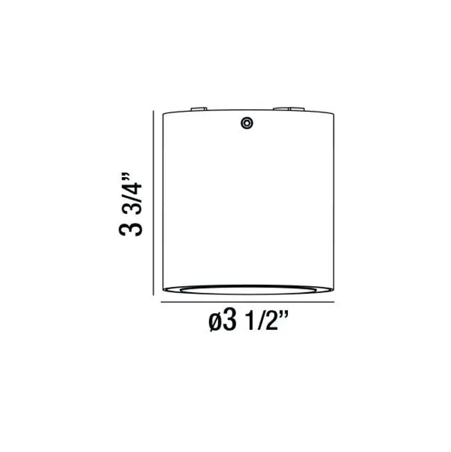 Sky, Outdr, LED Flusmount, Bk