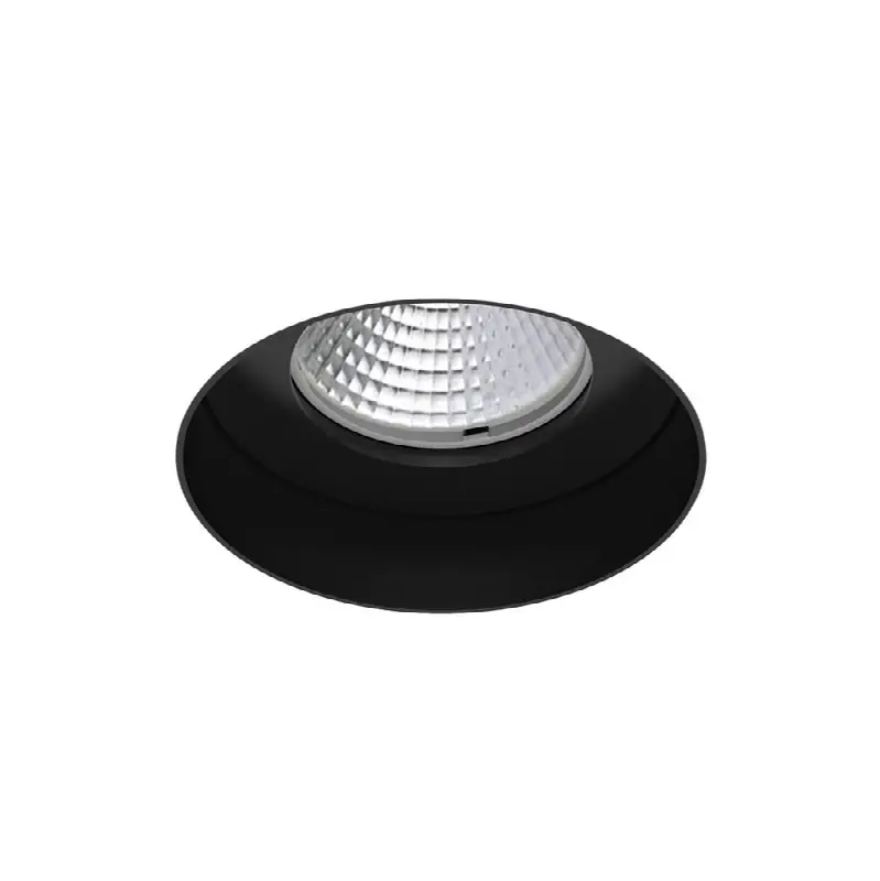 Amigo 15W 1 Light Round Trimless Downlight 3500K Black
