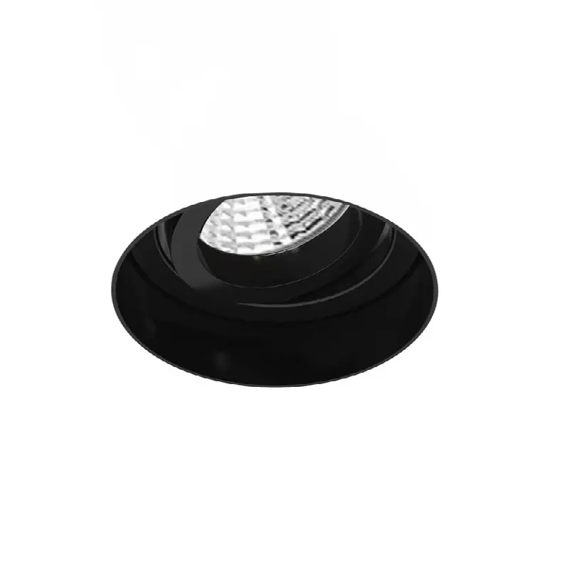 Amigo 15W 1 Light Round Trimless Gimbal 3000K Black