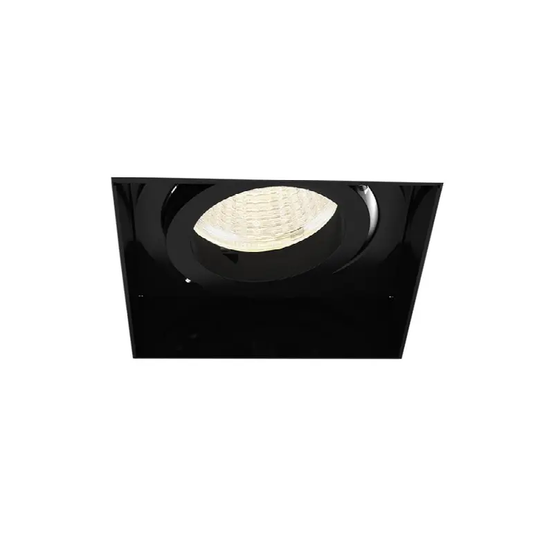 Amigo 15W 1 Light Square Trimless Gimbal 3000K Black