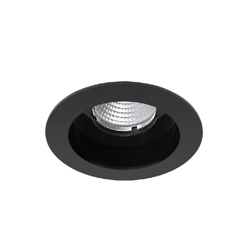 Amigo 15W 1 Light Round Trim Downlight 3500K Black