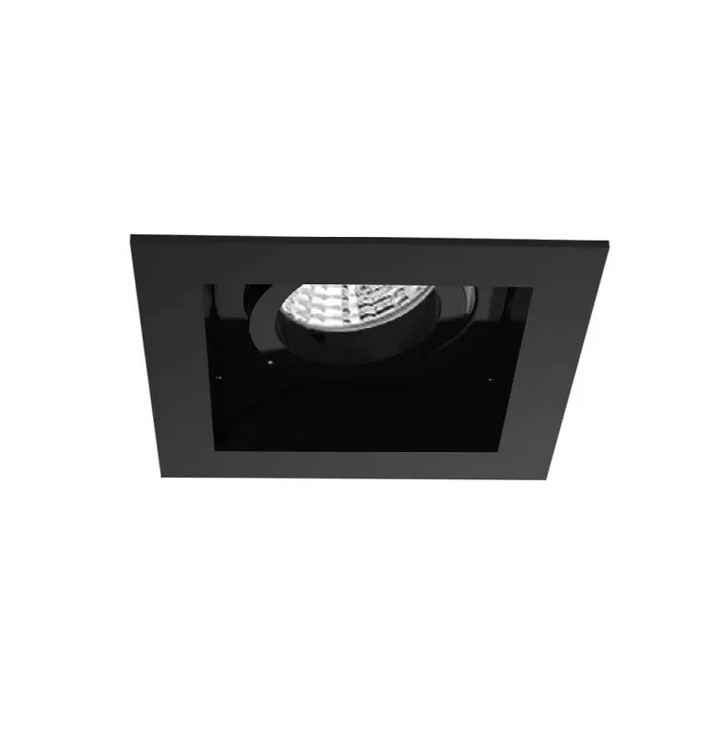Amigo 15W 1 Light Square Trim Gimbal 3500K Black