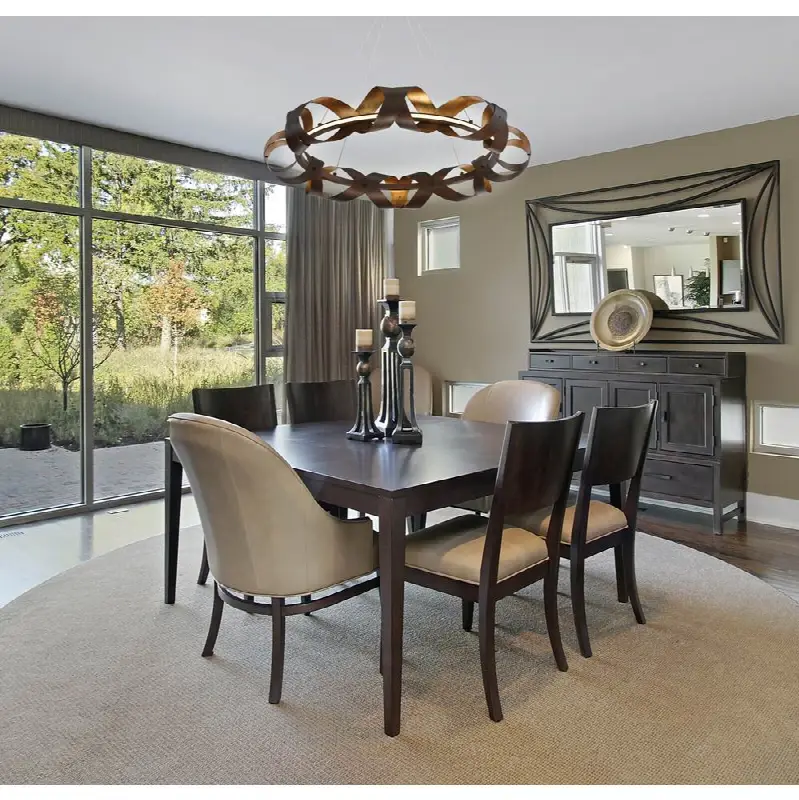 Banderia, Chandelier, 44", Bronze-Gold Mix, Bronze Glass