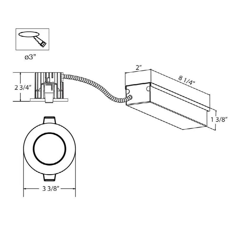 Amigo 15W 1 Light Square Trim Shower Downlight 3000K White