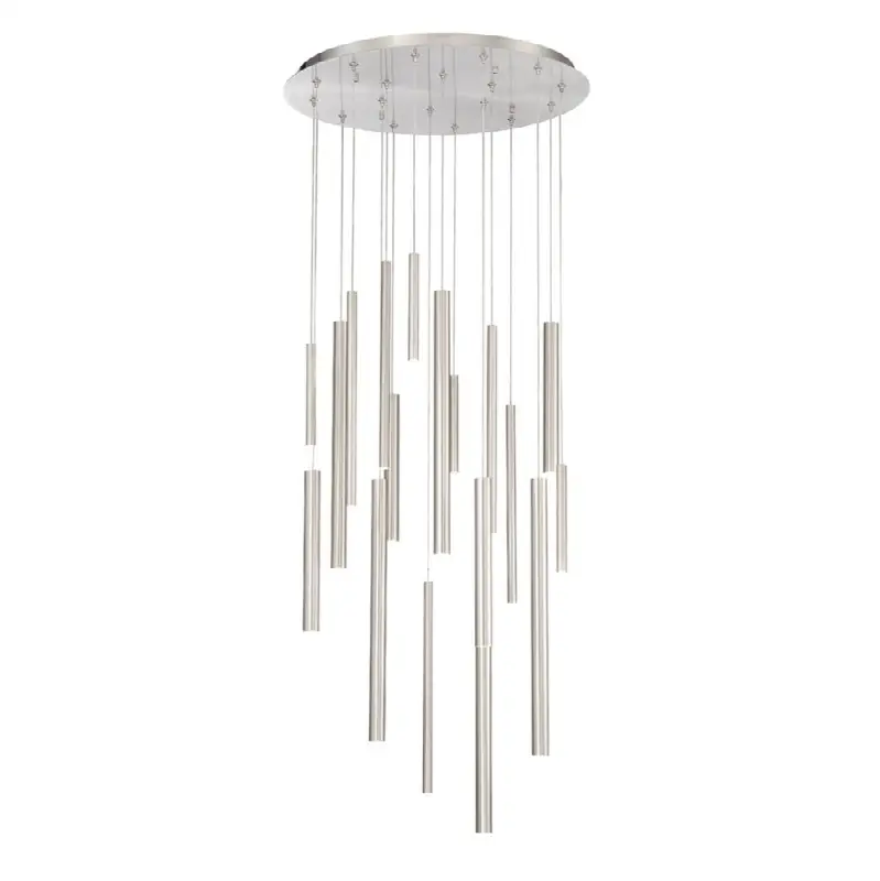 Santana, Chandelier, 18-Light, 24", Satin Nickel