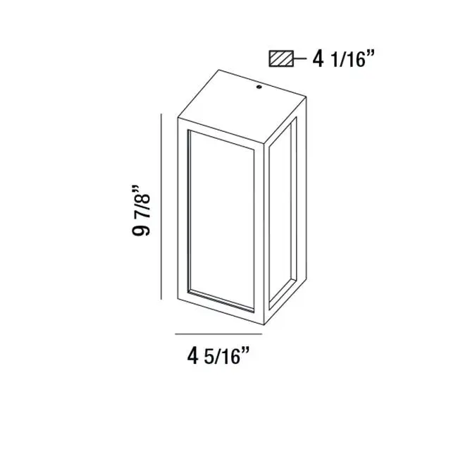 Outdr, LED Wllmnt, 18W, 662Lm, Bk